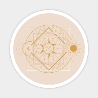 White Magic Mandala Magnet